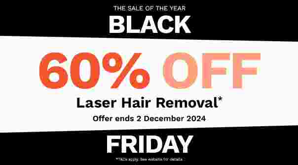 60% Off Laser Hair Removal*