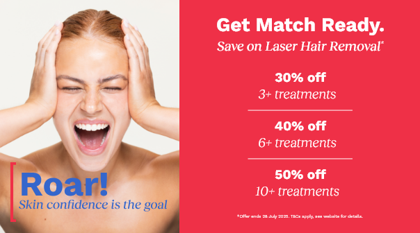 Spends & save on Laser Hair Removal Treatments*